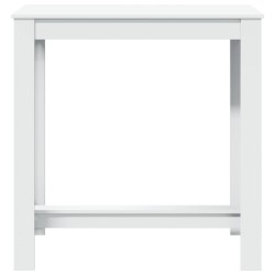 Table de bar blanc 102x50x103,5 cm bois d'ingénierie 581499581499