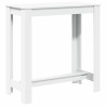 Table de bar blanc 102x50x103,5 cm bois d'ingénierie 581499581499