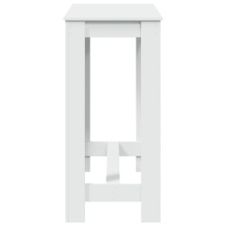 Table de bar blanc 102x50x103,5 cm bois d'ingénierie 581499581499