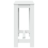 Table de bar blanc 102x50x103,5 cm bois d'ingénierie 581499581499