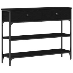Table console Chêne noir 100 x 25 x 75 cm Bois d'ingénierie 581500581500