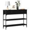 Table console Chêne noir 100 x 25 x 75 cm Bois d'ingénierie 581500581500