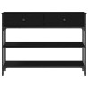 Table console Chêne noir 100 x 25 x 75 cm Bois d'ingénierie 581500581500