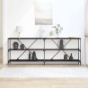 Table console Chêne noir 200 x 30 x 75 cm Bois d'ingénierie 581501581501