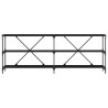 Table console Chêne noir 200 x 30 x 75 cm Bois d'ingénierie 581501581501