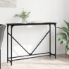 Table console Chêne noir 102 x 23 x 75 cm Bois d'ingénierie 581503581503