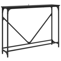 Table console Chêne noir 102 x 23 x 75 cm Bois d'ingénierie 581503581503
