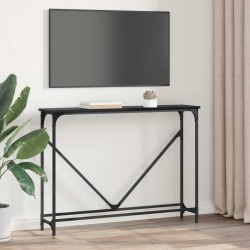 Table console Chêne noir 102 x 23 x 75 cm Bois d'ingénierie 581503581503