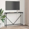 Table console Chêne noir 102 x 23 x 75 cm Bois d'ingénierie 581503581503