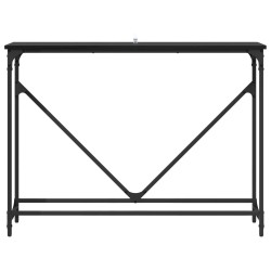 Table console Chêne noir 102 x 23 x 75 cm Bois d'ingénierie 581503581503