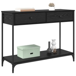 Table console Chêne noir 100 x 34,5 x 75 cm Bois d'ingénierie 581505581505