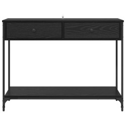 Table console Chêne noir 100 x 34,5 x 75 cm Bois d'ingénierie 581505581505