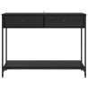 Table console Chêne noir 100 x 34,5 x 75 cm Bois d'ingénierie 581505581505
