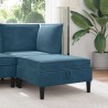 Pouf avec Rangement Bleu Velours 581506581506