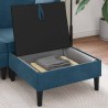 Pouf avec Rangement Bleu Velours 581506581506