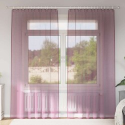 Rideaux en voile à œillets (2 pcs) violets 581507581507