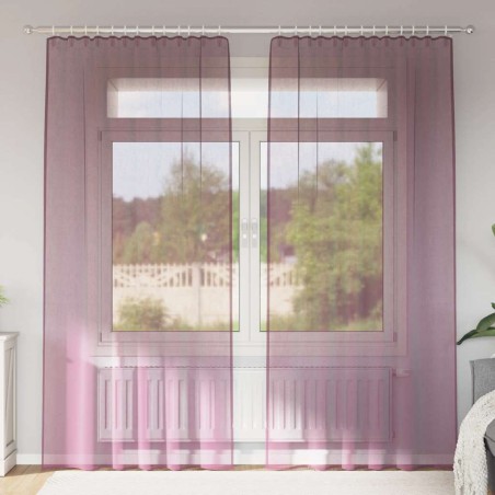 Rideaux en voile à œillets (2 pcs) violets 581507581507