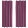 Rideaux en voile à œillets (2 pcs) violets 581507581507