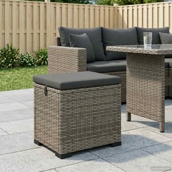Pouf de jardin avec coussin 40 x 30 x 40 cm 581508581508