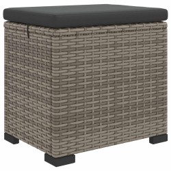 Pouf de jardin avec coussin 40 x 30 x 40 cm 581508581508