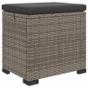 Pouf de jardin avec coussin 40 x 30 x 40 cm 581508581508