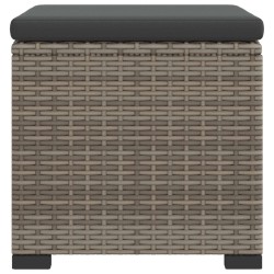 Pouf de jardin avec coussin 40 x 30 x 40 cm 581508581508