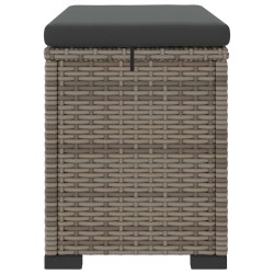 Pouf de jardin avec coussin 40 x 30 x 40 cm 581508581508