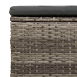 Pouf de jardin avec coussin 40 x 30 x 40 cm 581508581508