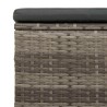 Pouf de jardin avec coussin 40 x 30 x 40 cm 581508581508