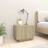 Table de chevet chêne sonoma 100x35x40 cm bois d'ingénierie 581511581511