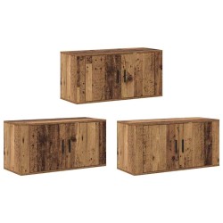 Ensemble de meuble TV mural 3 pcs Bois Ancien 80 x 34,5 x 40 cm 581512581512