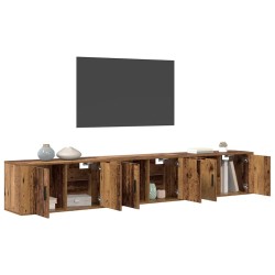Ensemble de meuble TV mural 3 pcs Bois Ancien 80 x 34,5 x 40 cm 581512581512