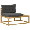 Ensemble de canapés d'extérieur Blanc 230,5 x 83 x 73 cm 581527581527