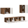 Ensemble de meuble TV mural 4 pcs Bois ancien Bois d'ingénierie 581528581528