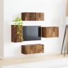 Ensemble de meuble TV mural 4 pcs Bois ancien Bois d'ingénierie 581528581528
