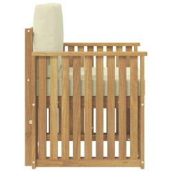 Ensemble de canapés d'extérieur Polyester Blanc 581529581529