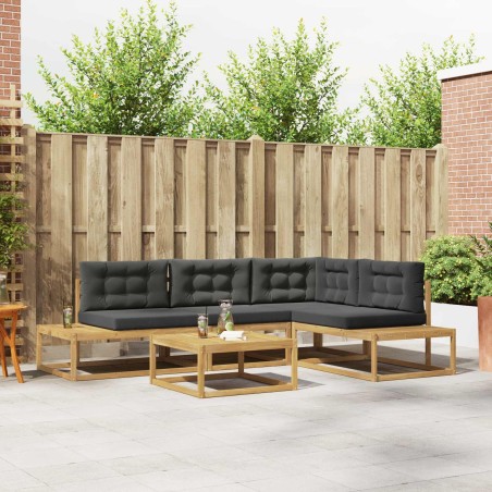 Ensemble de canapés d'extérieur Blanc 79 x 79 x 37 cm Polyester 581530581530