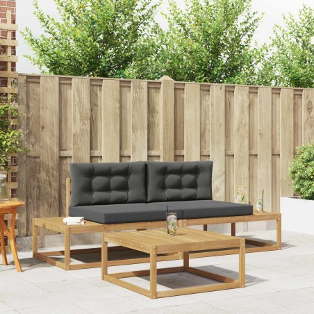 Ensemble de canapés d'extérieur Blanc 79 x 79 x 37 cm Polyester 581531581531