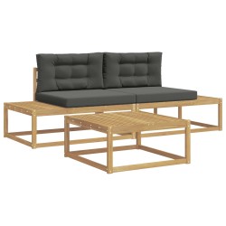 Ensemble de canapés d'extérieur Blanc 79 x 79 x 37 cm Polyester 581531581531