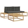 Ensemble de canapés d'extérieur Blanc 79 x 79 x 37 cm Polyester 581531581531