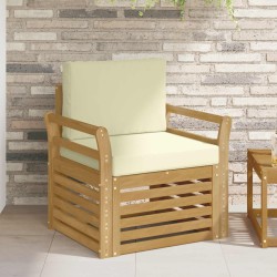 Ensemble de canapés d'extérieur Polyester Blanc 581533581533