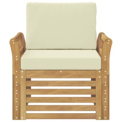 Ensemble de canapés d'extérieur Polyester Blanc 581533581533