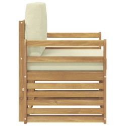 Ensemble de canapés d'extérieur Polyester Blanc 581533581533