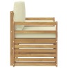 Ensemble de canapés d'extérieur Polyester Blanc 581533581533