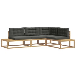 Ensemble de canapés d'extérieur Blanc 277,5 x 198,5 x 73 cm 581536581536