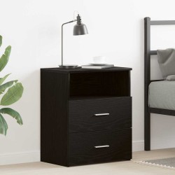 Table de nuit Chêne noir 50 x 32 x 60cm Bois d'ingénierie 581544581544