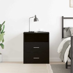Table de nuit Chêne noir 50 x 32 x 60cm Bois d'ingénierie 581544581544