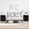Table de nuit 2 pcs Chêne noir 50 x 32 x 60cm Bois d'ingénierie 581548581548