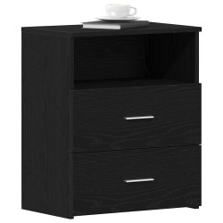 Table de nuit 2 pcs Chêne noir 50 x 32 x 60cm Bois d'ingénierie 581548581548