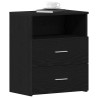 Table de nuit 2 pcs Chêne noir 50 x 32 x 60cm Bois d'ingénierie 581548581548